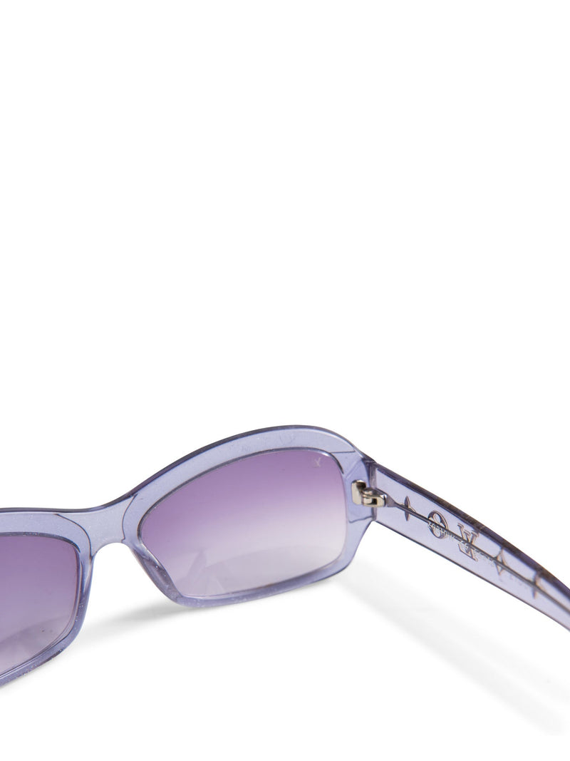 Louis Vuitton Monogram Glitter Sunglasses Purple-designer resale