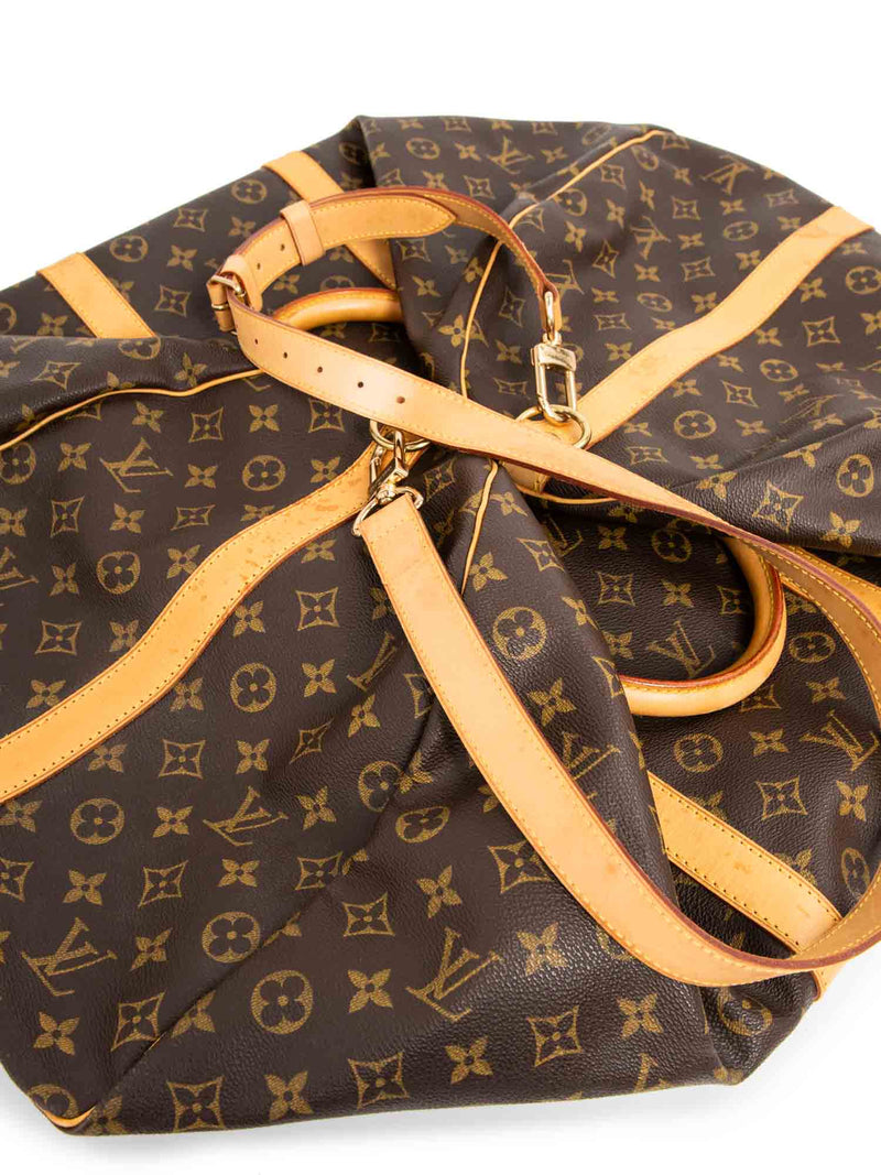 Louis Vuitton Vintage Monogram Keepall 60 Duffle Bag Brown