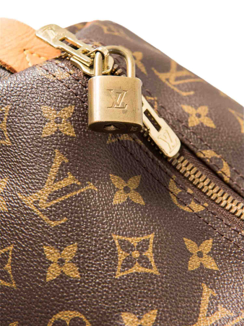 Louis Vuitton Monogram Leather Keepall 50 Brown-designer resale