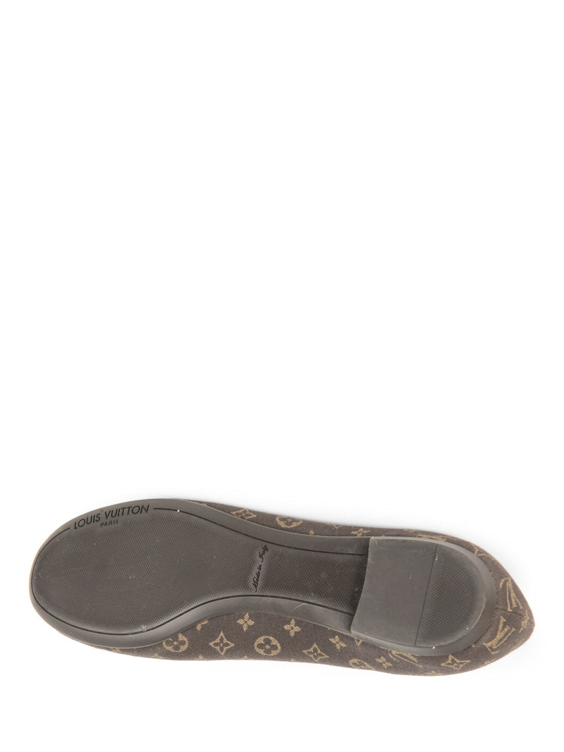 Louis Vuitton Monogram Logo Ballet Flats Brown-designer resale