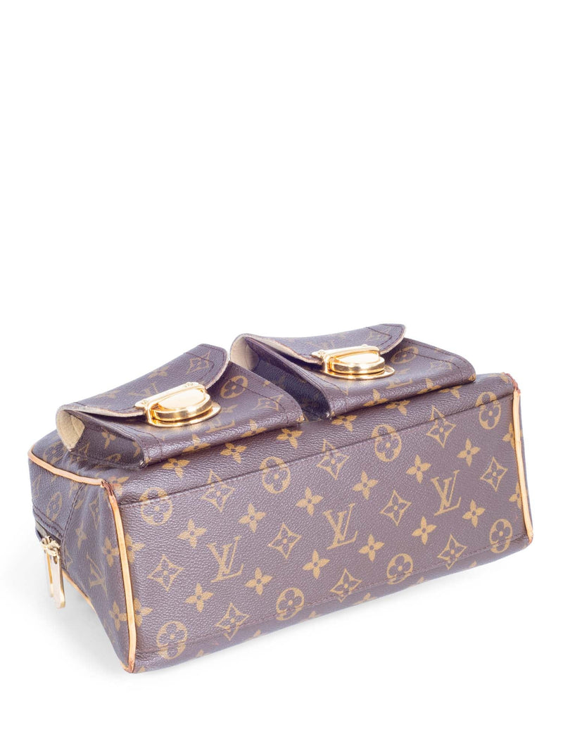 Louis Vuitton Monogram Manhattan PM Top Handle Bag Brown-designer resale