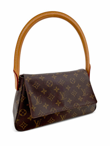 Louis Vuitton Monogram Mini Looping Bag Brown-designer resale