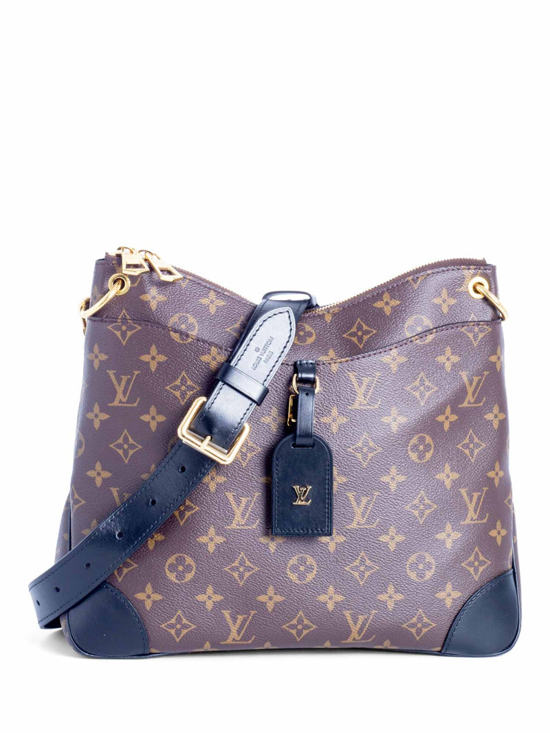 LOUIS VUITTON Monogram Odeon MM Black 1300204