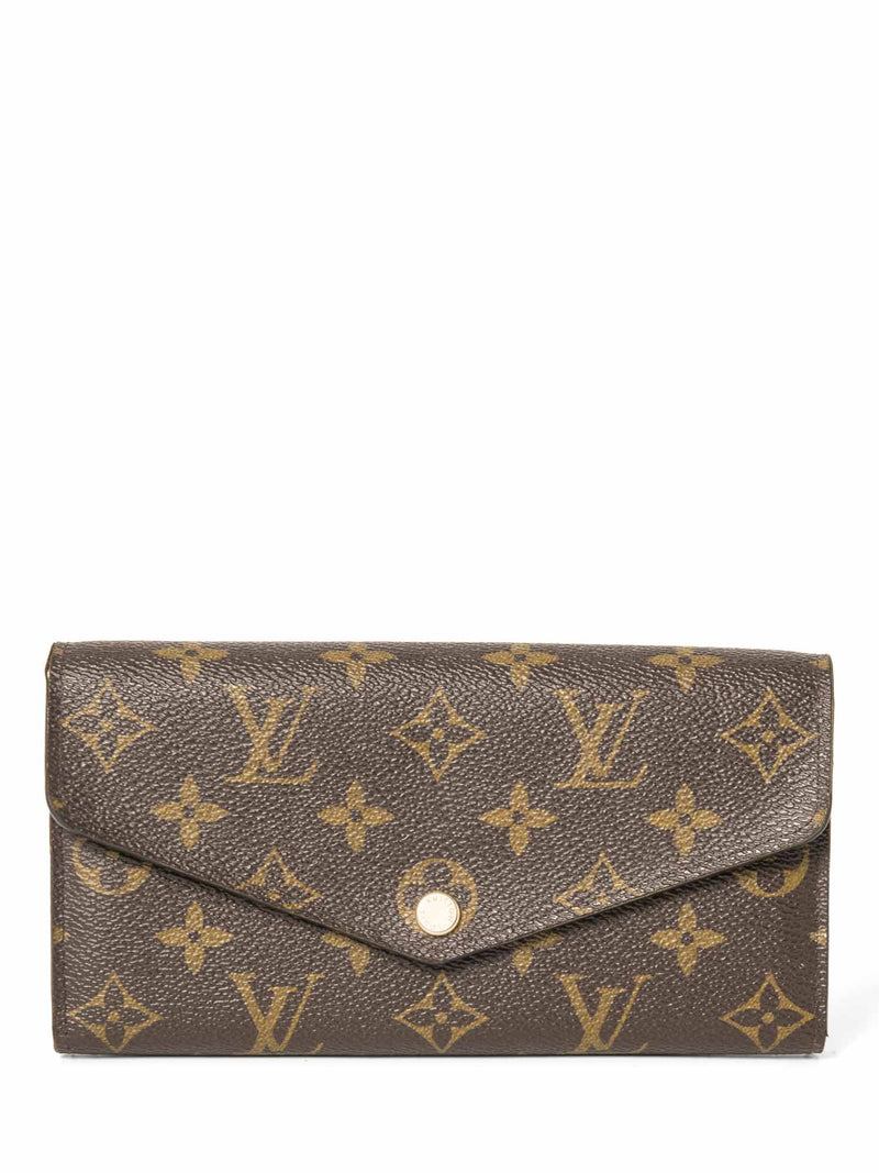 Louis Vuitton Monogram Sarah Flap Wallet Brown-designer resale