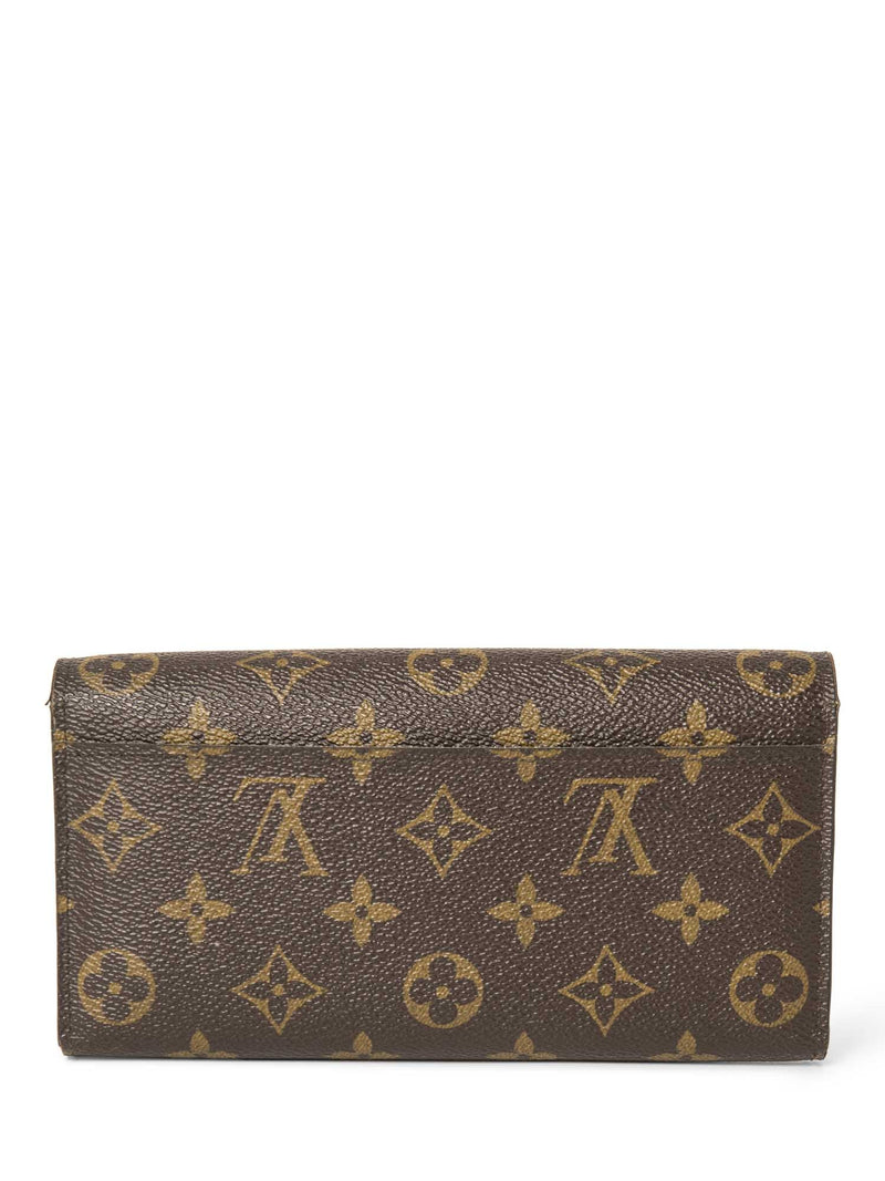 Louis Vuitton Monogram Sarah Flap Wallet Brown-designer resale