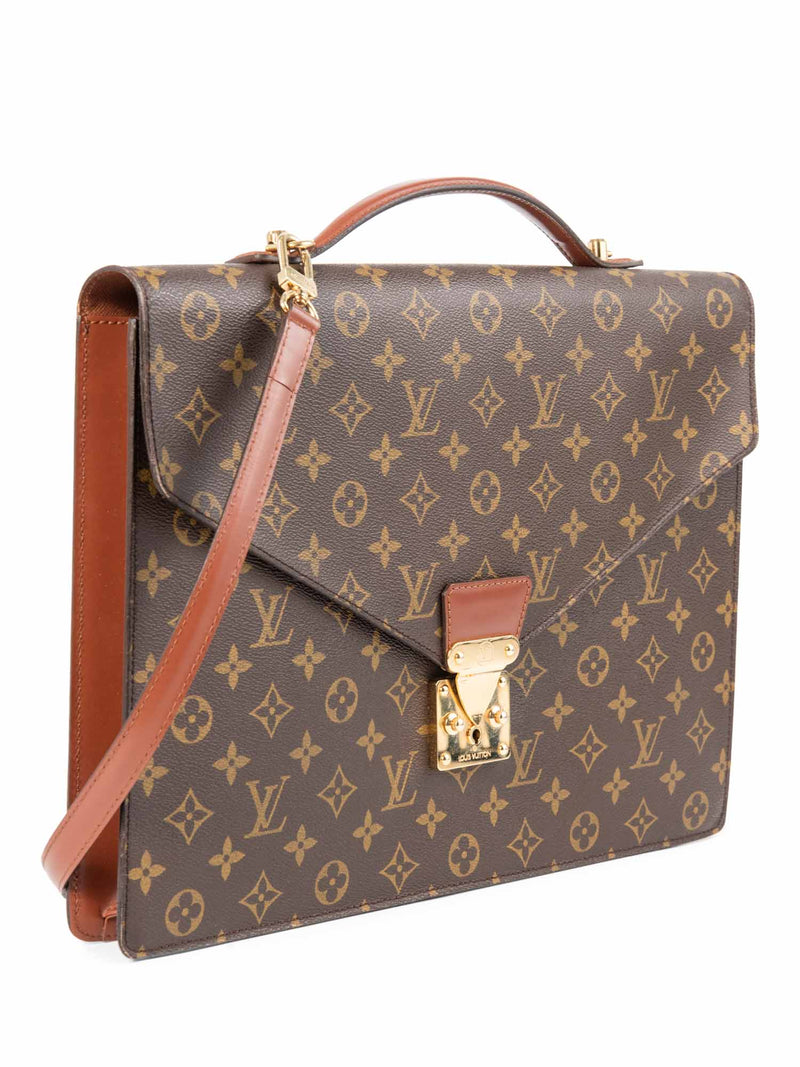 Louis Vuitton Monogram Serviette Conseiller Briefcase Brown