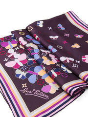 Silk scarf Louis Vuitton Purple in Silk - 14000839