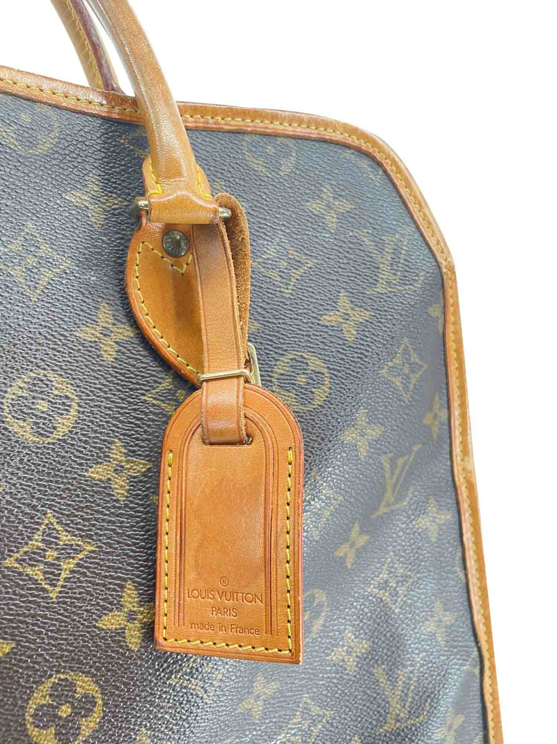 Louis Vuitton Vintage Monogram Top Handle Shopper Bag Brown-designer resale
