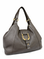 Gucci Horse Shoe Leather Large Hobo Bag Grey