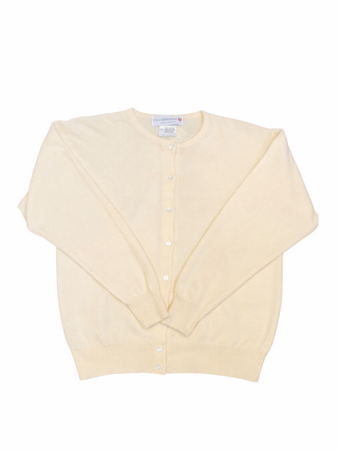 Clan Douglas Cashmere Knitted Cardigan Cream