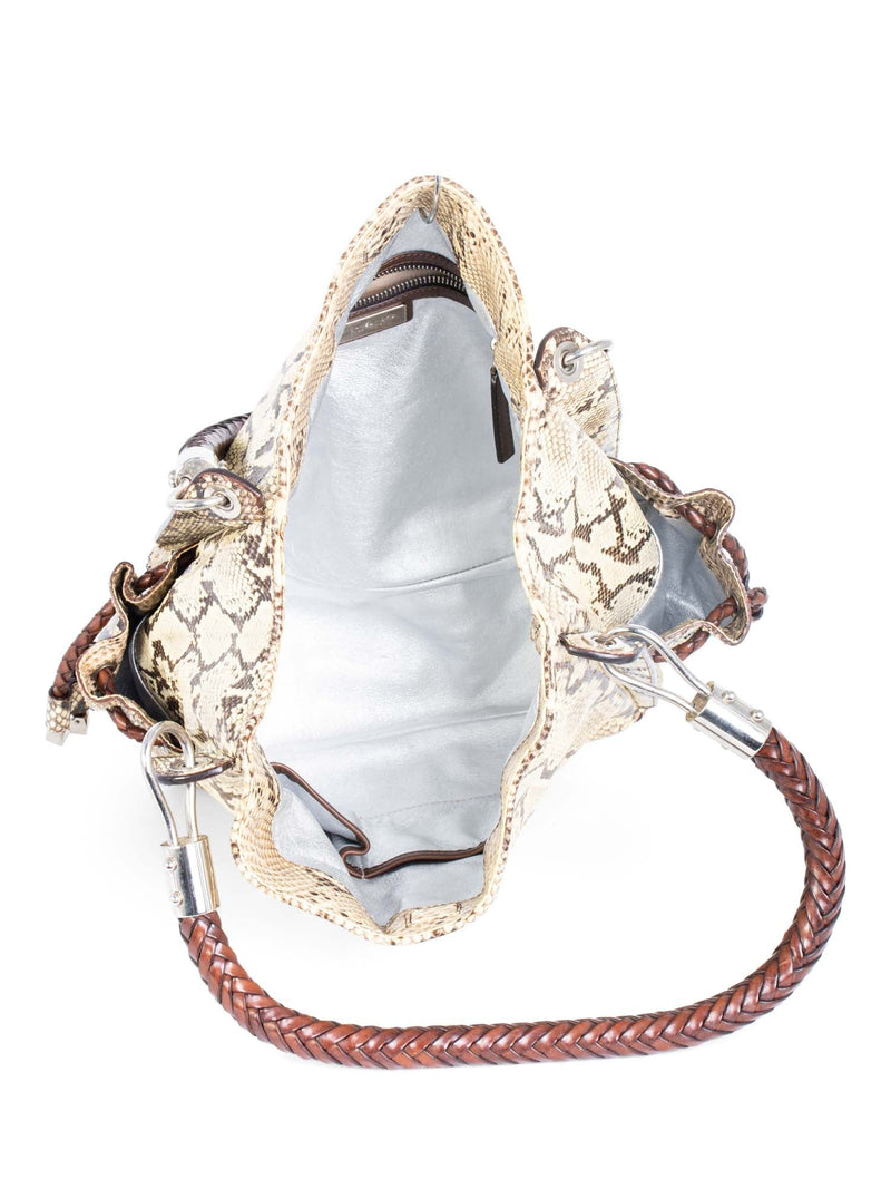 Michael kors snakeskin tote bag best sale