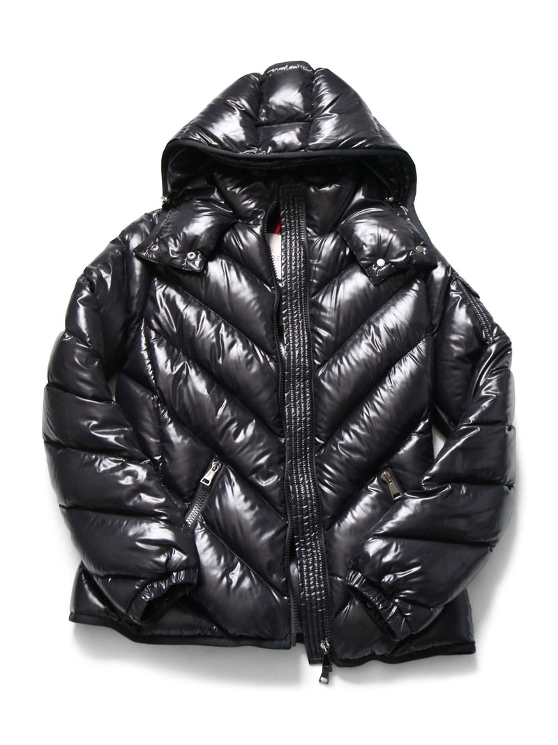 Moncler Quilted Hooded Down Puffer Jacket Black-designer resale