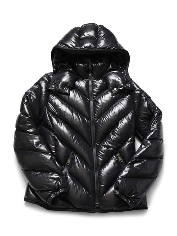 Moncler Quilted Hooded Down Puffer Jacket Black-designer resale