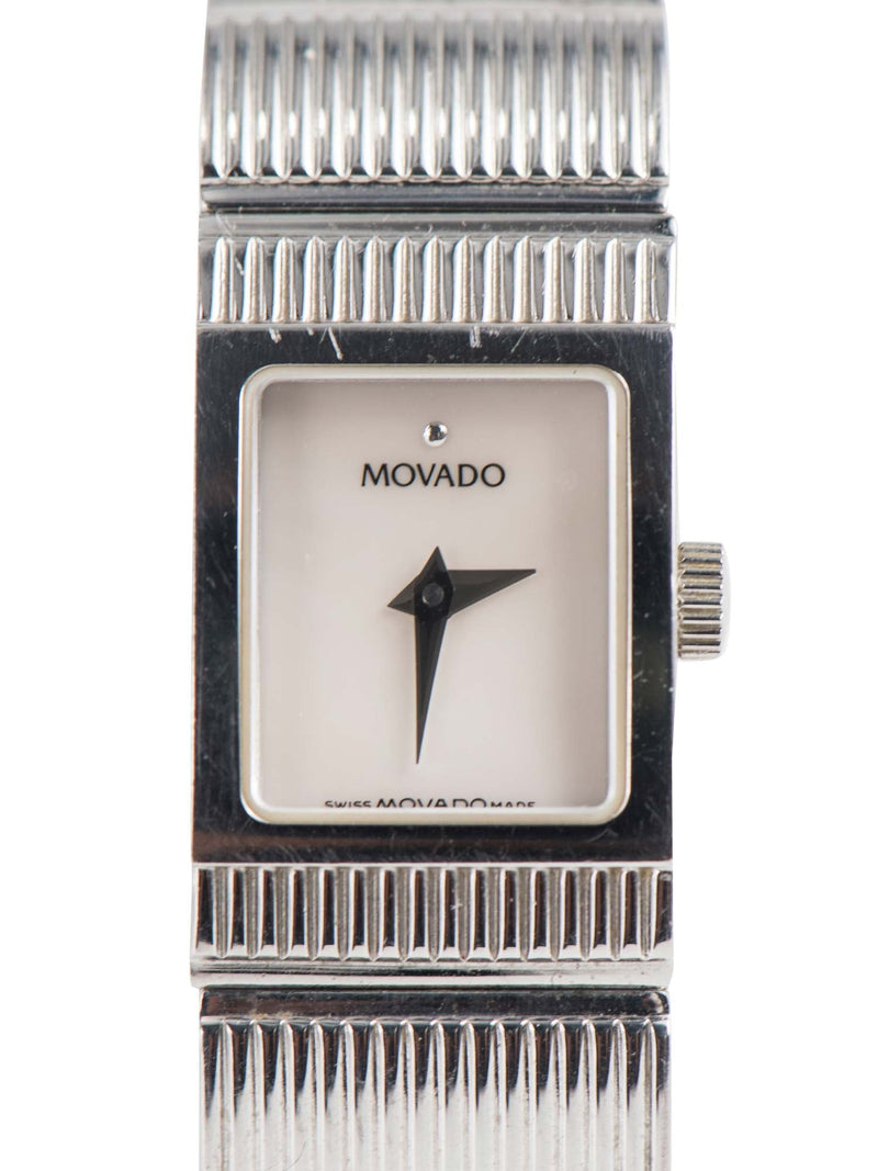 Movado Stainless Steel Pearl Watch-designer resale