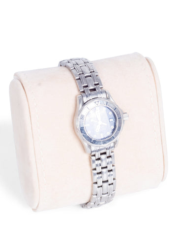 Omega Stainless Steel Seamaster Watch Navy Blue-designer resale