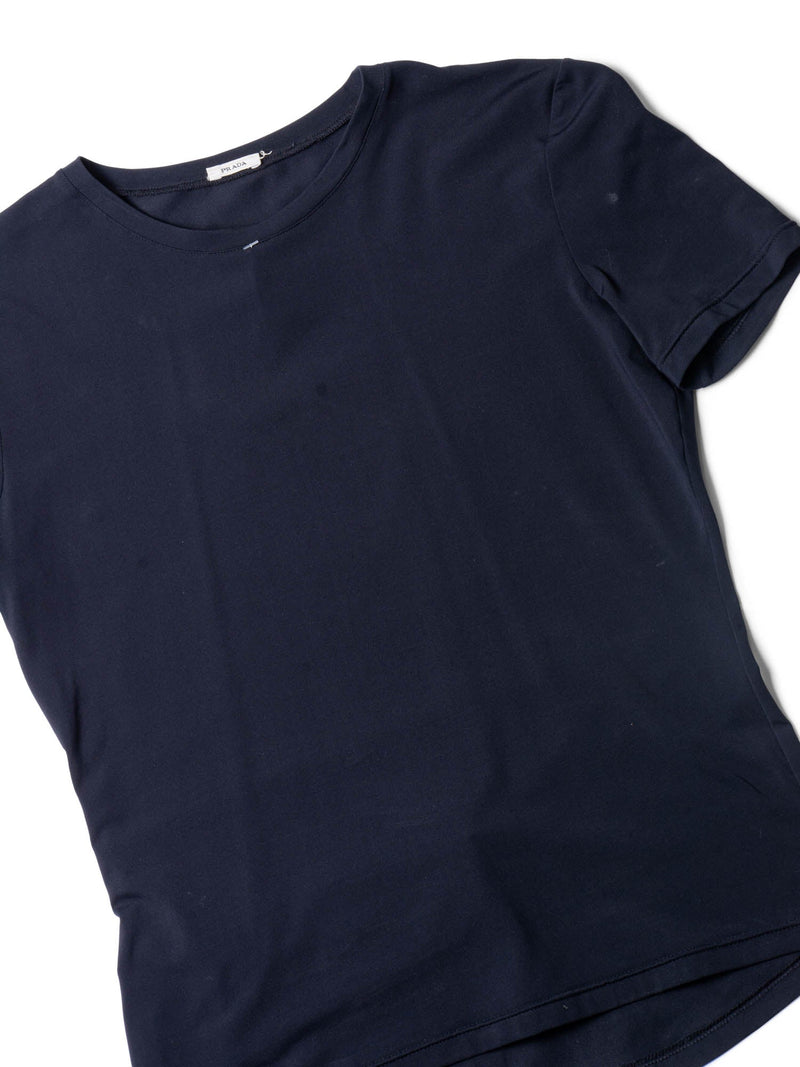 Prada Logo Athletic Short Sleeve Shirt Black-designer resale
