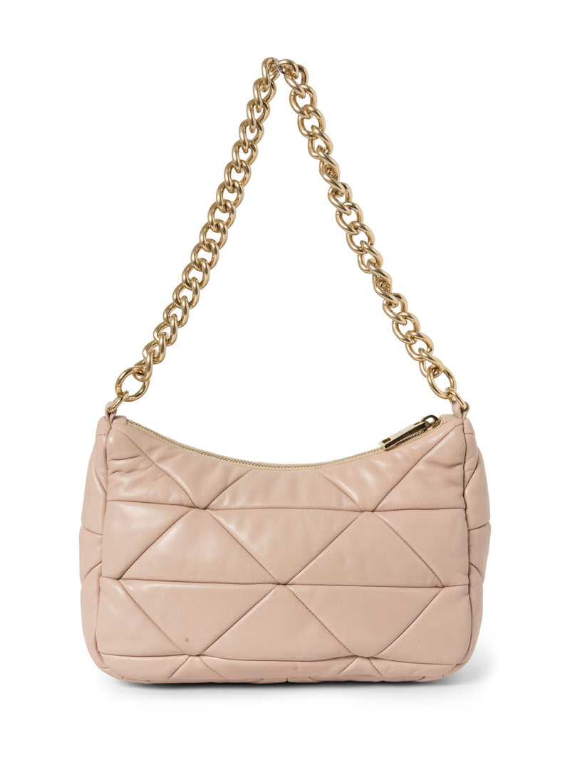 Prada Logo Quilted Leather System Messenger Bag Light Pink-designer resale