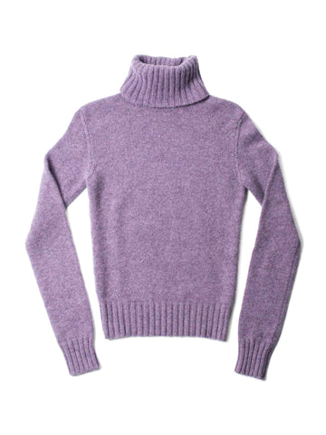 Ralph Lauren Cashmere Turtleneck Sweater Lavender-designer resale
