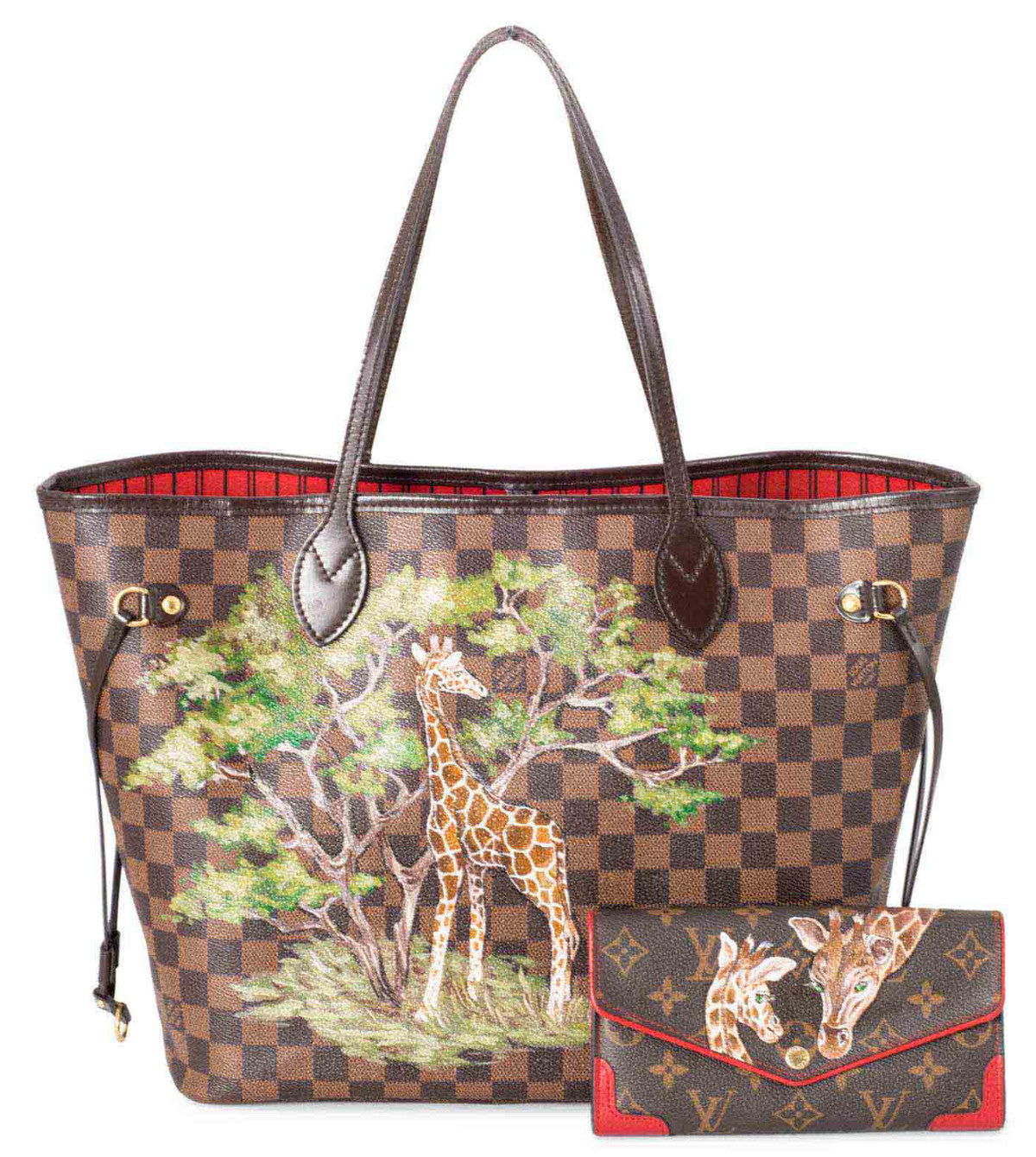 Custom Painting on LV or any branded bag. Louis Vuitton Custom Painted Bag.  PF only. Bag not included- Send in your bag for painting.