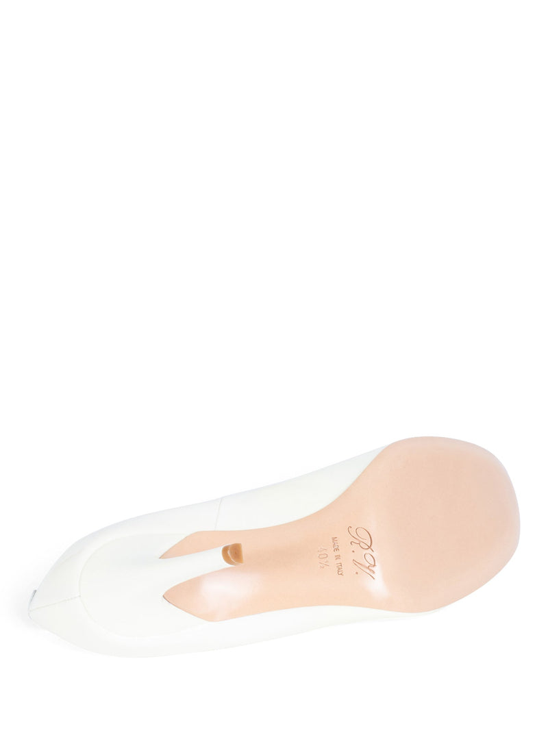 Roger Vivier Patent Leather Buckle Pumps White-designer resale