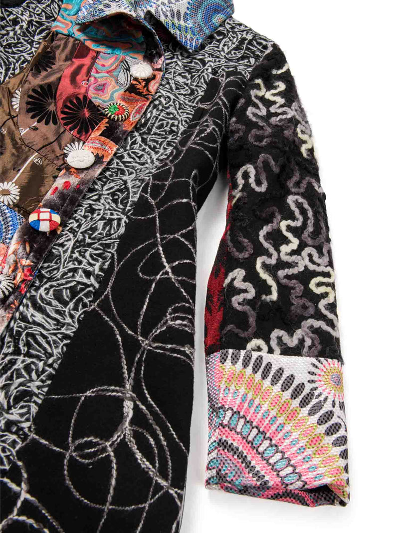Saint Gil Patchwork Embroidered Jacket Multicolor-designer resale