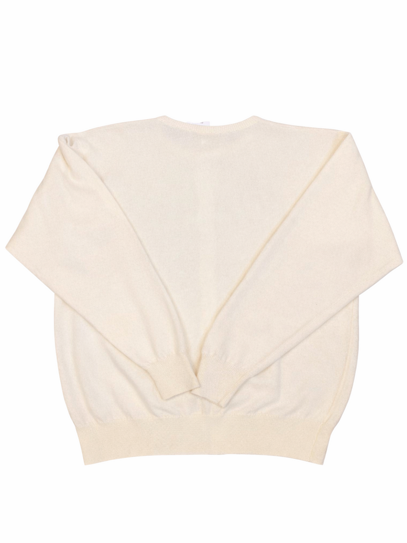 Clan Douglas Cashmere Knitted Cardigan Cream