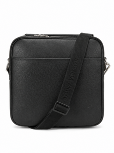 Louis Vuitton Taiga Crossbody Travel Weekender Bag Black