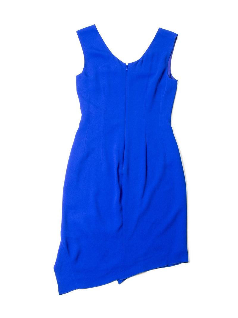 Stella McCartney Asymmetric Mini Dress Royal Blue-designer resale