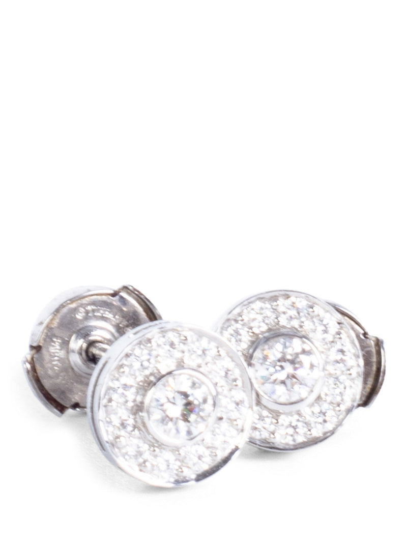Tiffany & Co. Platinum Circlet Diamond Stud Earrings-designer resale
