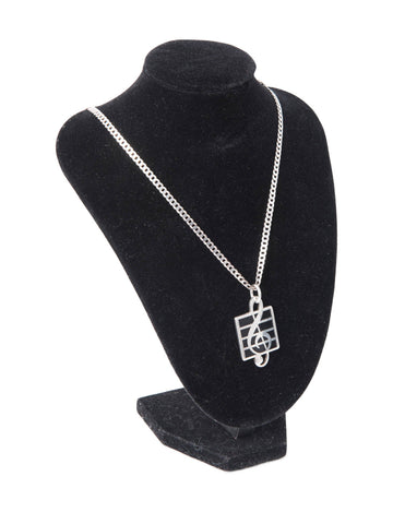 Tiffany & Co. Sterling Silver Music Necklace-designer resale