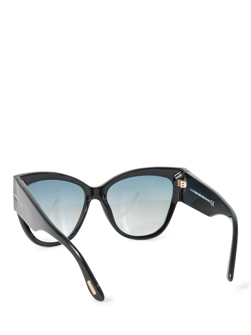 Tom Ford Logo Cat Eye Sunglasses Black-designer resale