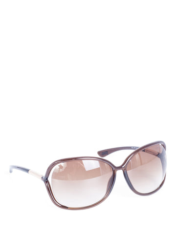 Tom Ford Logo Raquel Gradient Sunglasses Brown-designer resale