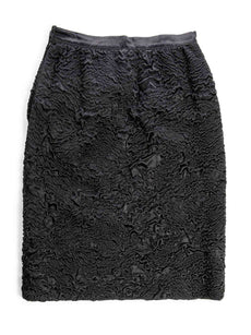 Valentino Floral Lace Midi Skirt Green