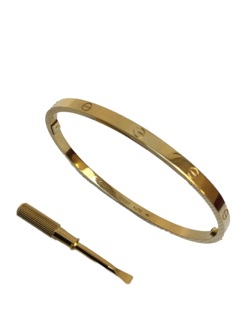18K Yellow Gold Love Bracelet SM-designer resale