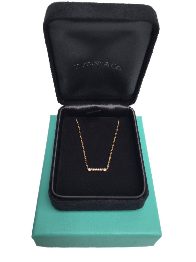 24K Yellow Gold Necklace with Diamonds-designer resale