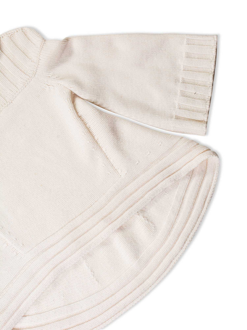 Alexander McQueen Cashmere Cape Sweater Ivory-designer resale