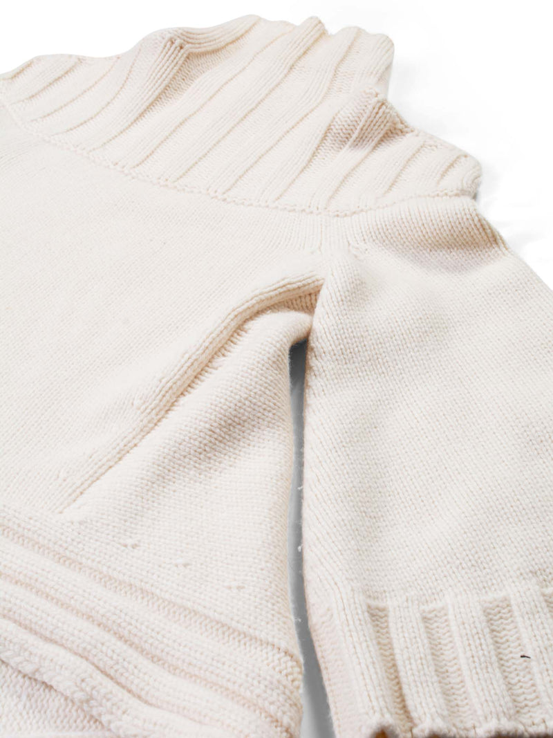 Alexander McQueen Cashmere Cape Sweater Ivory-designer resale