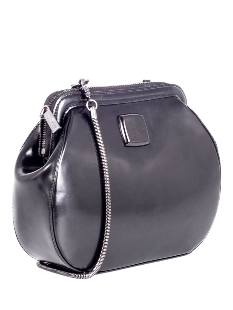 Sale EMPORIO ARMANI Medium Naplack -Like Bag Black -15% Off Elsa Boutique