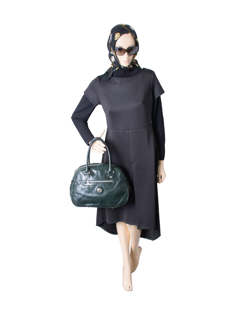 Balenciaga BB Patent Leather Top Handle Bag Green-designer resale