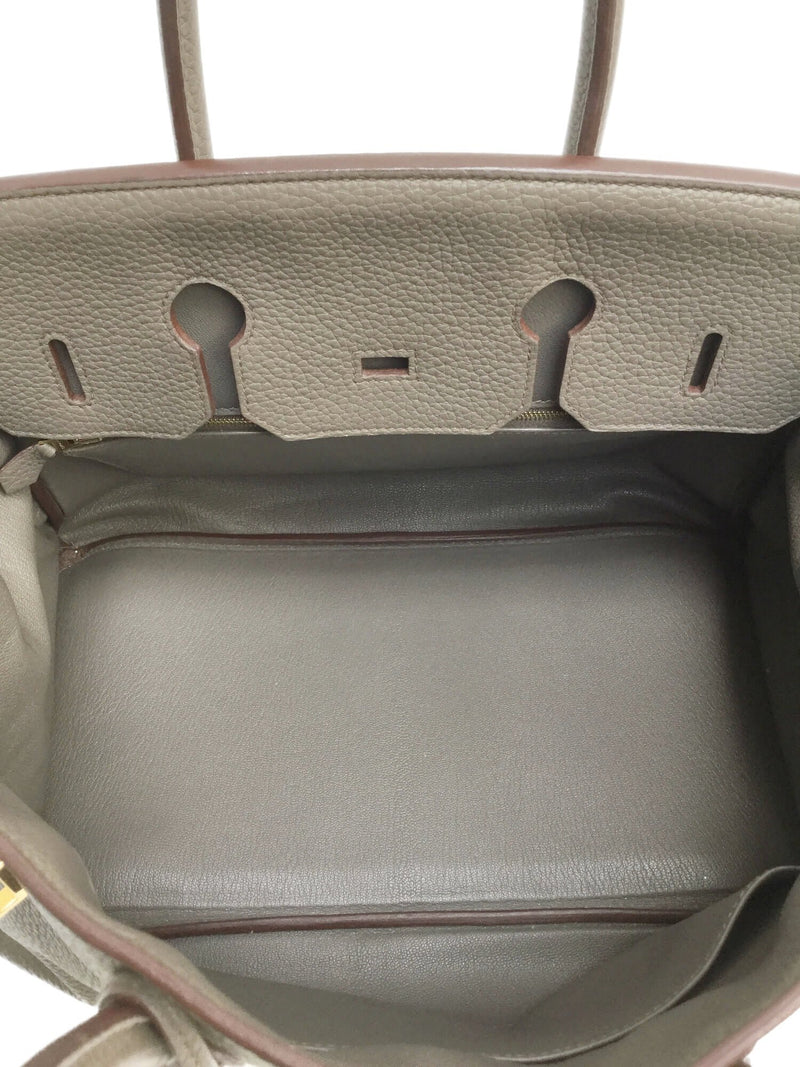 Birkin 35 Etoupe Togo Gold Hardware Bag-designer resale