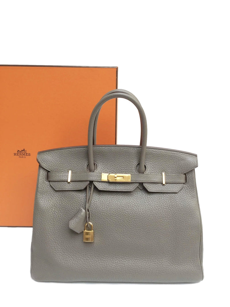 Hermes Birkin 30 Etoupe Togo Gold Hardware, Women's Fashion, Bags
