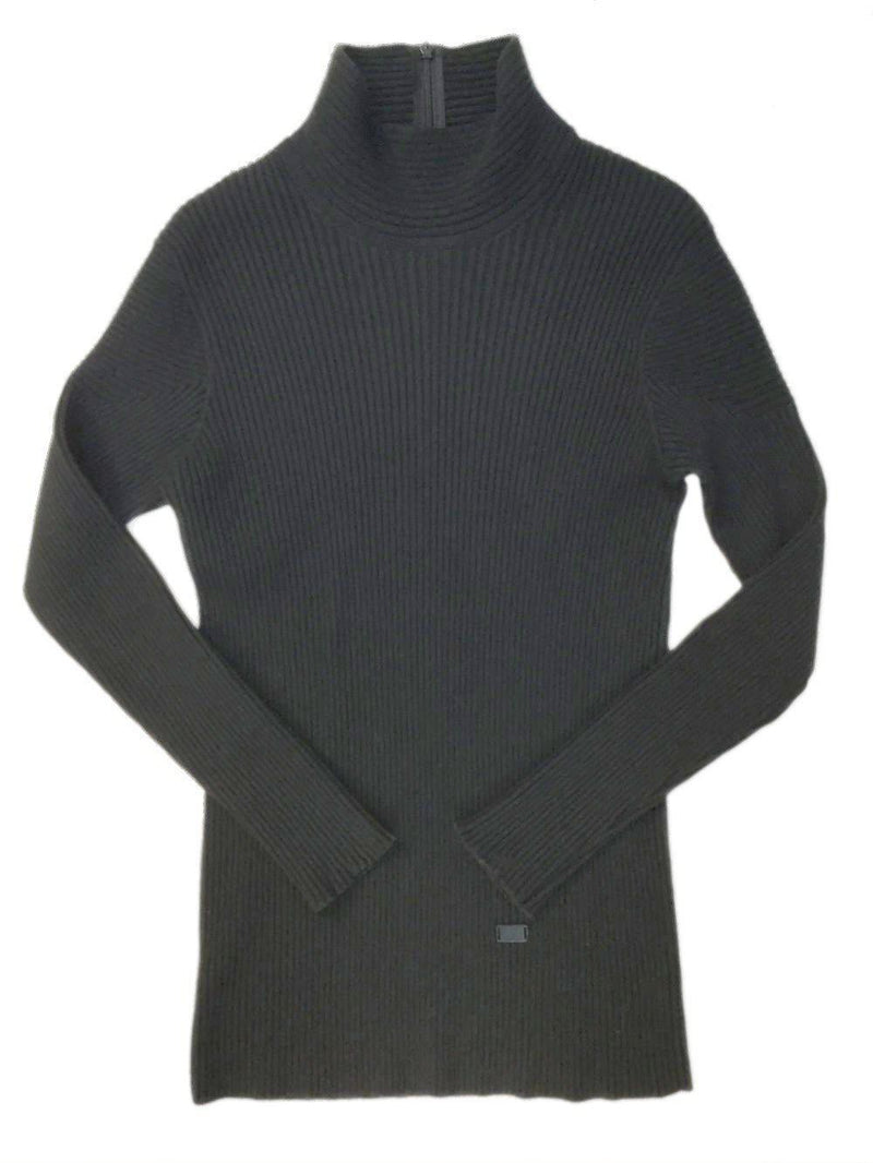 Black Knit Turtleneck Sweater-designer resale