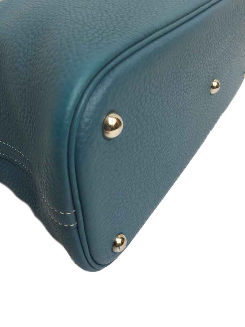 Bolide 35 Blue Jean Clemence Bag Palladium Hardware-designer resale