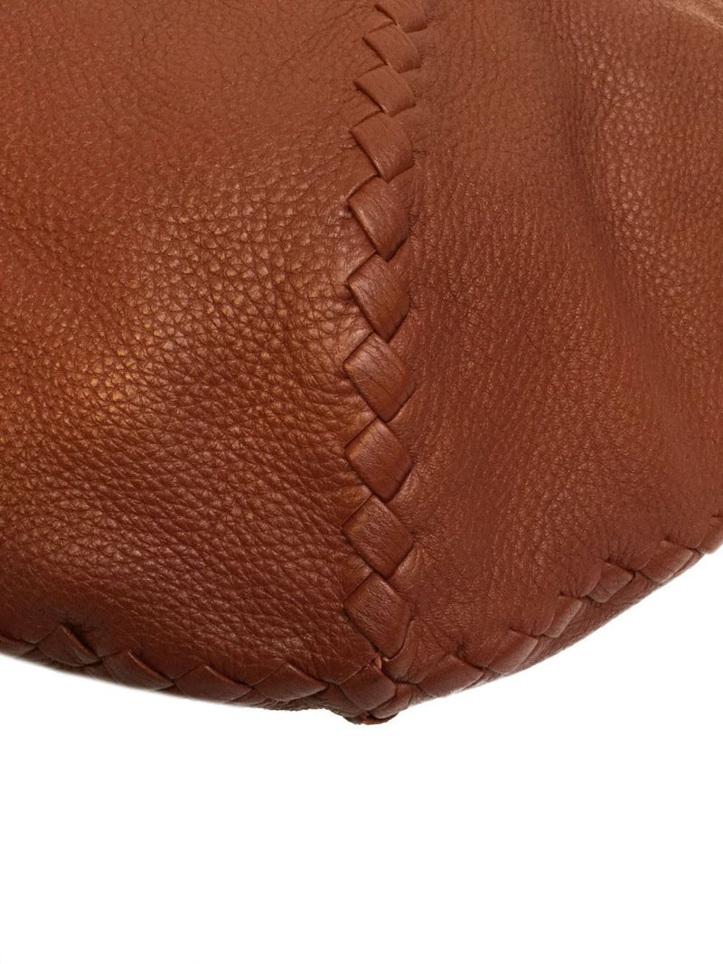 Bottega Veneta Cervo Deerskin Large Hobo Bag Brown-designer resale