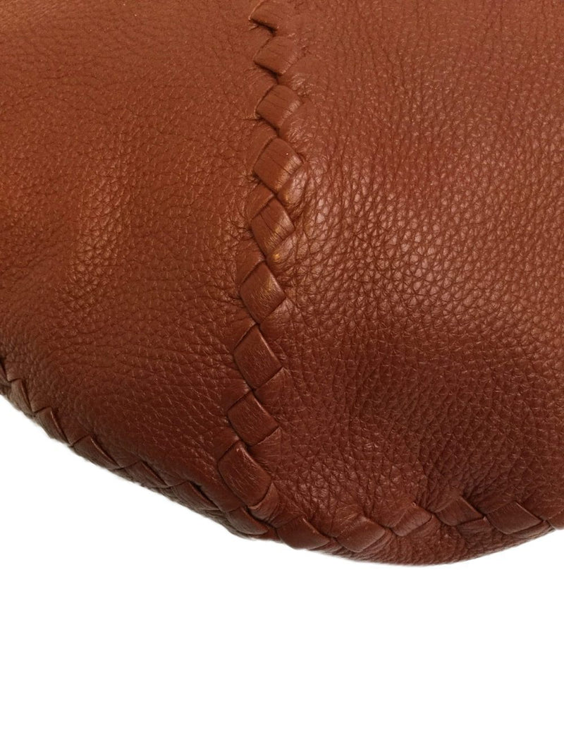 Bottega Veneta Cervo Deerskin Large Hobo Bag Brown-designer resale