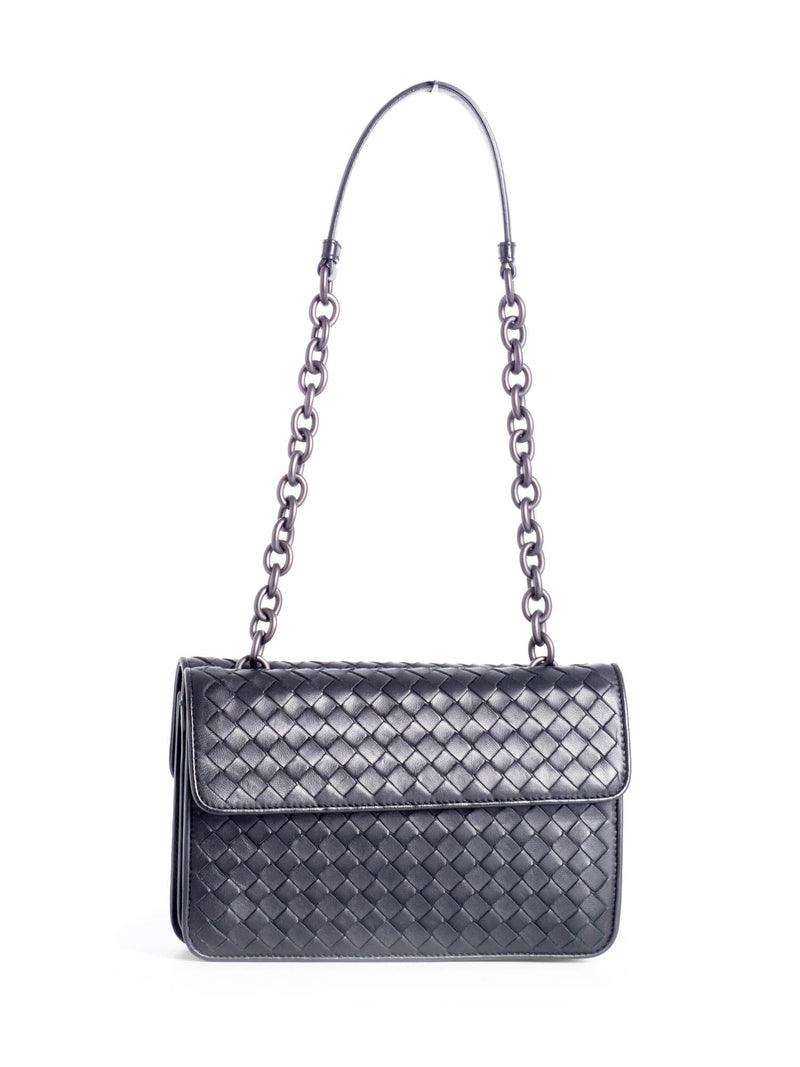 bottega veneta intrecciato leather shoulder bag