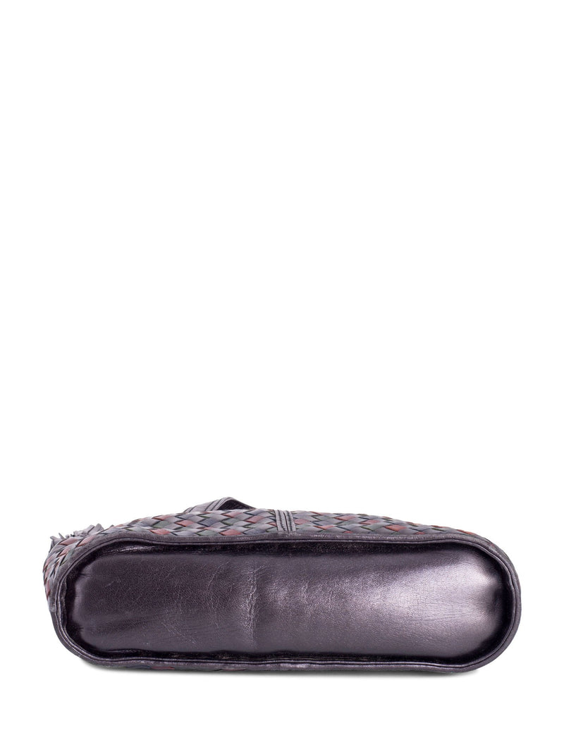 Bottega Veneta Nappa Intrecciato Tassel Messenger Bag Black-designer resale