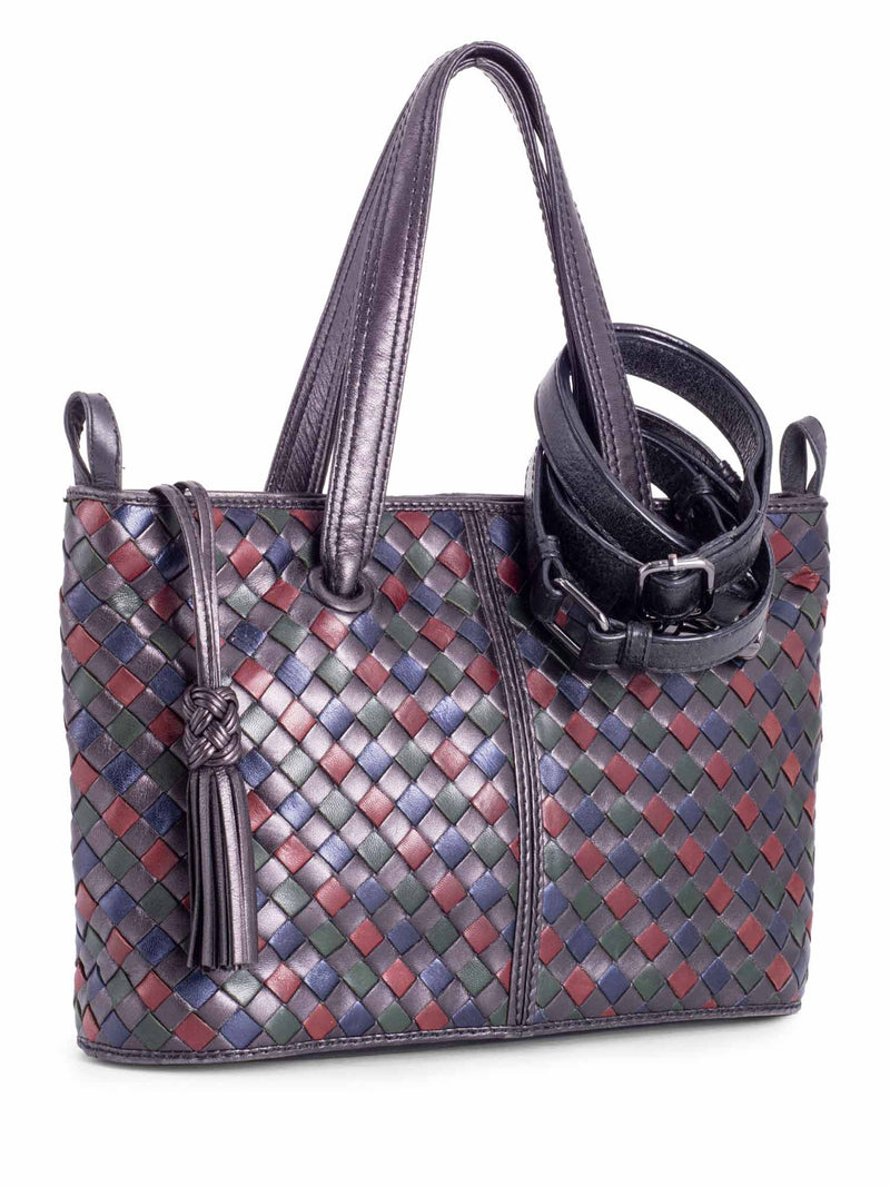 Bottega Veneta Nappa Intrecciato Tassel Messenger Bag Black-designer resale
