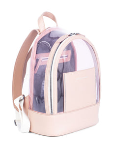 Brunello Cucinelli Leather Clear Molini Backpack Taupe-designer resale