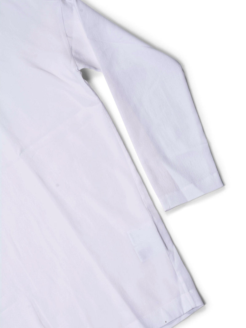 Brunello Cucinelli Monili Silk Oversized Shirt White-designer resale